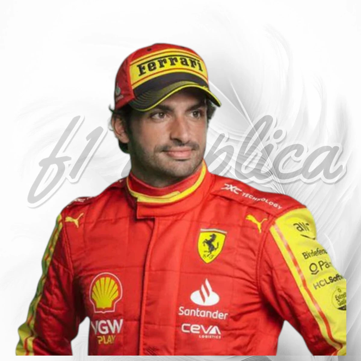 Carlos Sainz 2023 Monza Special Edition Ferrari F1 Racing Suit Replica