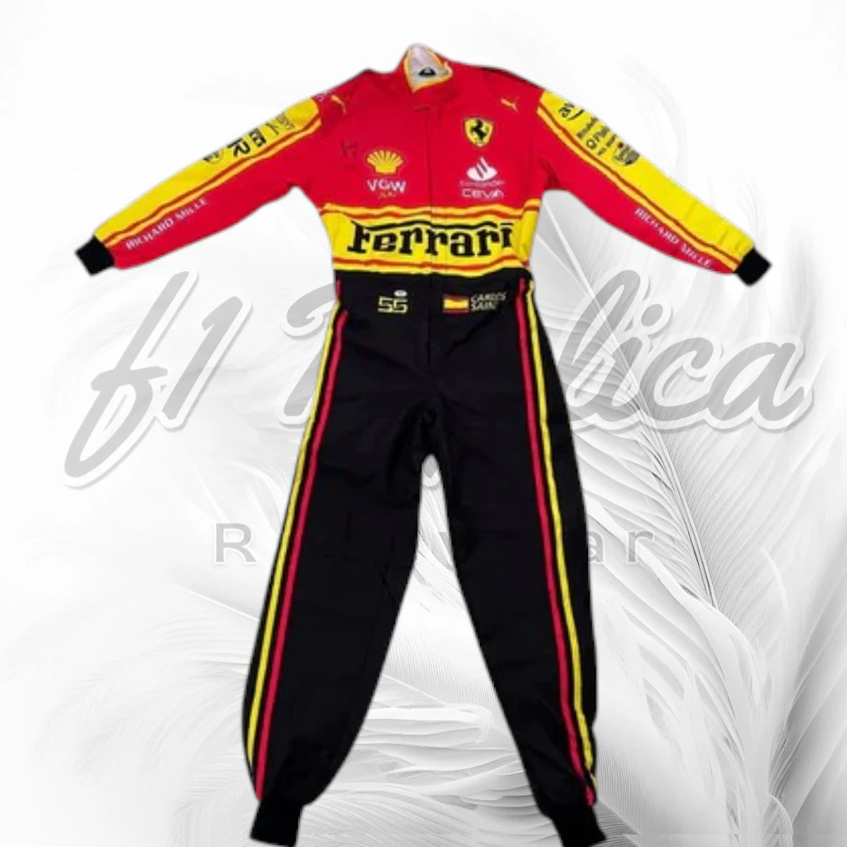 Carlos Sainz 2023 Monza Special Edition Ferrari F1 Racing Suit Replica