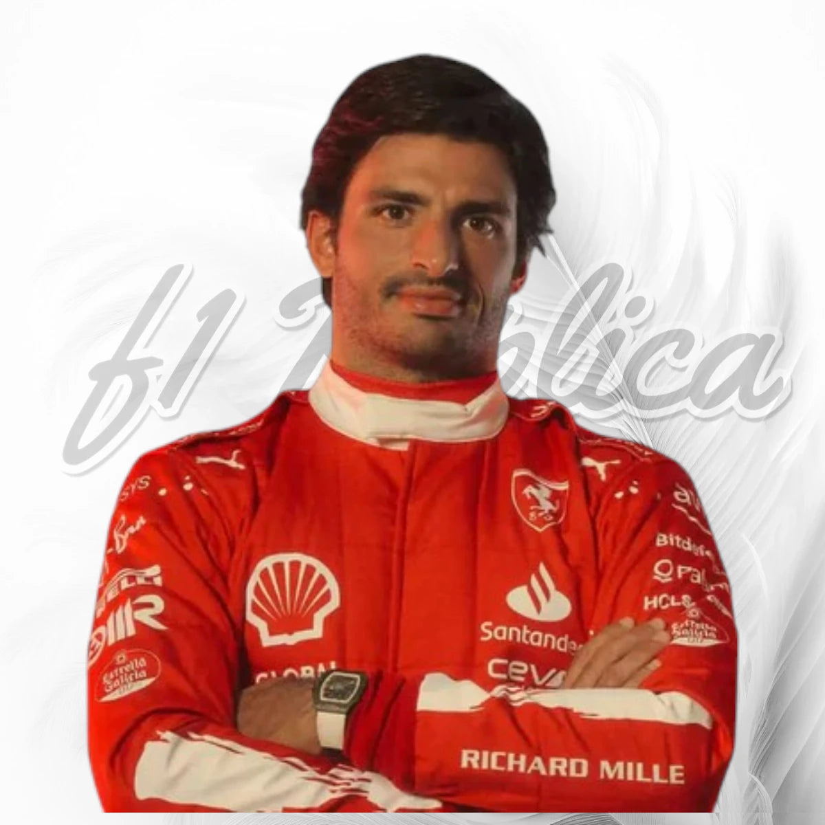 Carlos Sainz 2023 Las Vegas Grand Prix Special Edition Ferrari F1 Racing Suit Replica