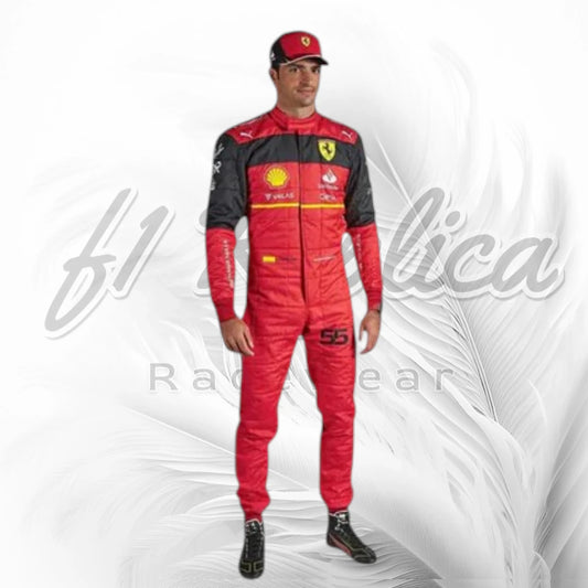Carlos Sainz 2022 Scuderia Ferrari Formula 1 Racing Suit Replica