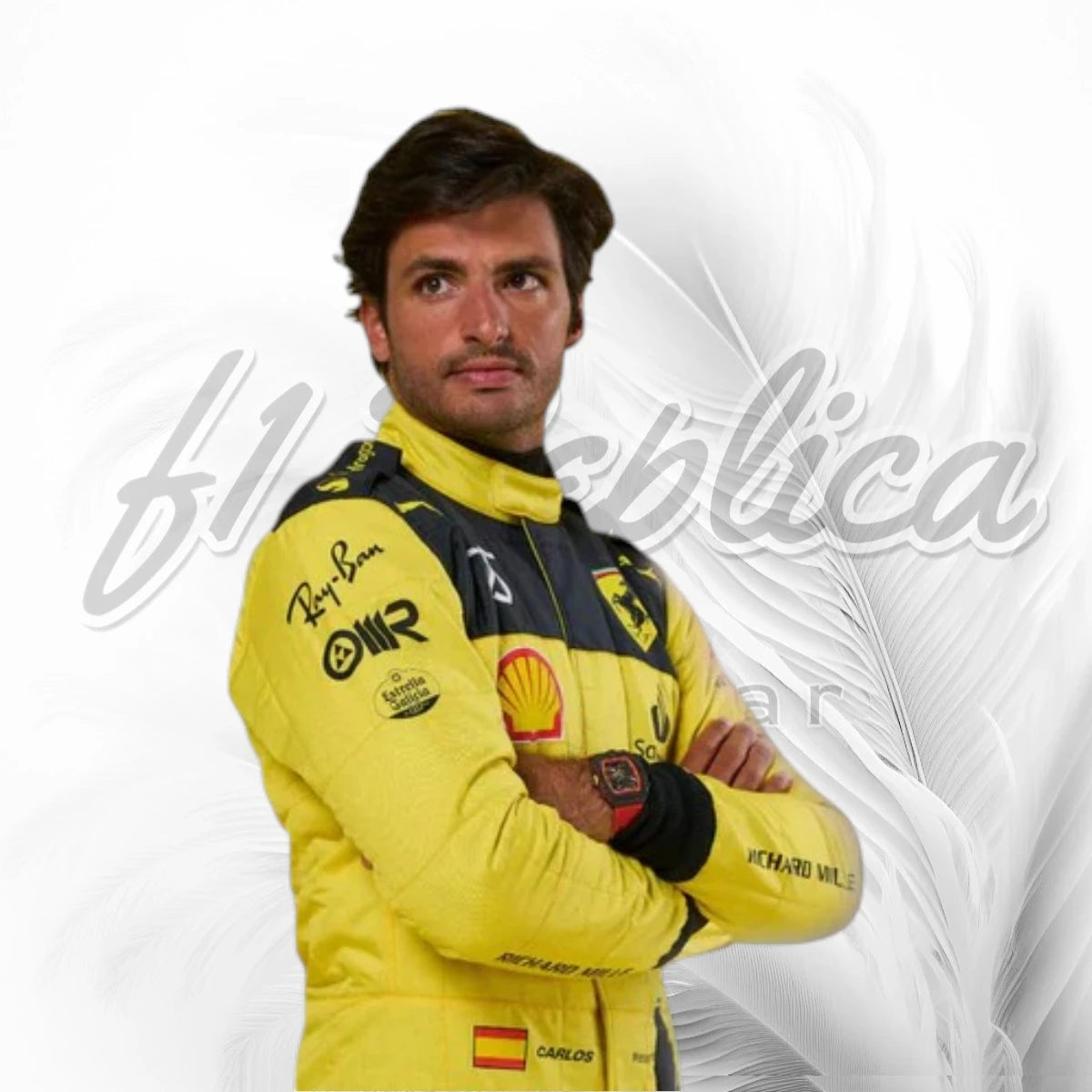 Carlos Sainz 2022 Ferrari 75th Anniversary Monza Special Edition  Racing Suit