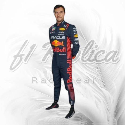 2023 Sergio Perez Oracle Red Bull Racing F1 Racing Suit Replica