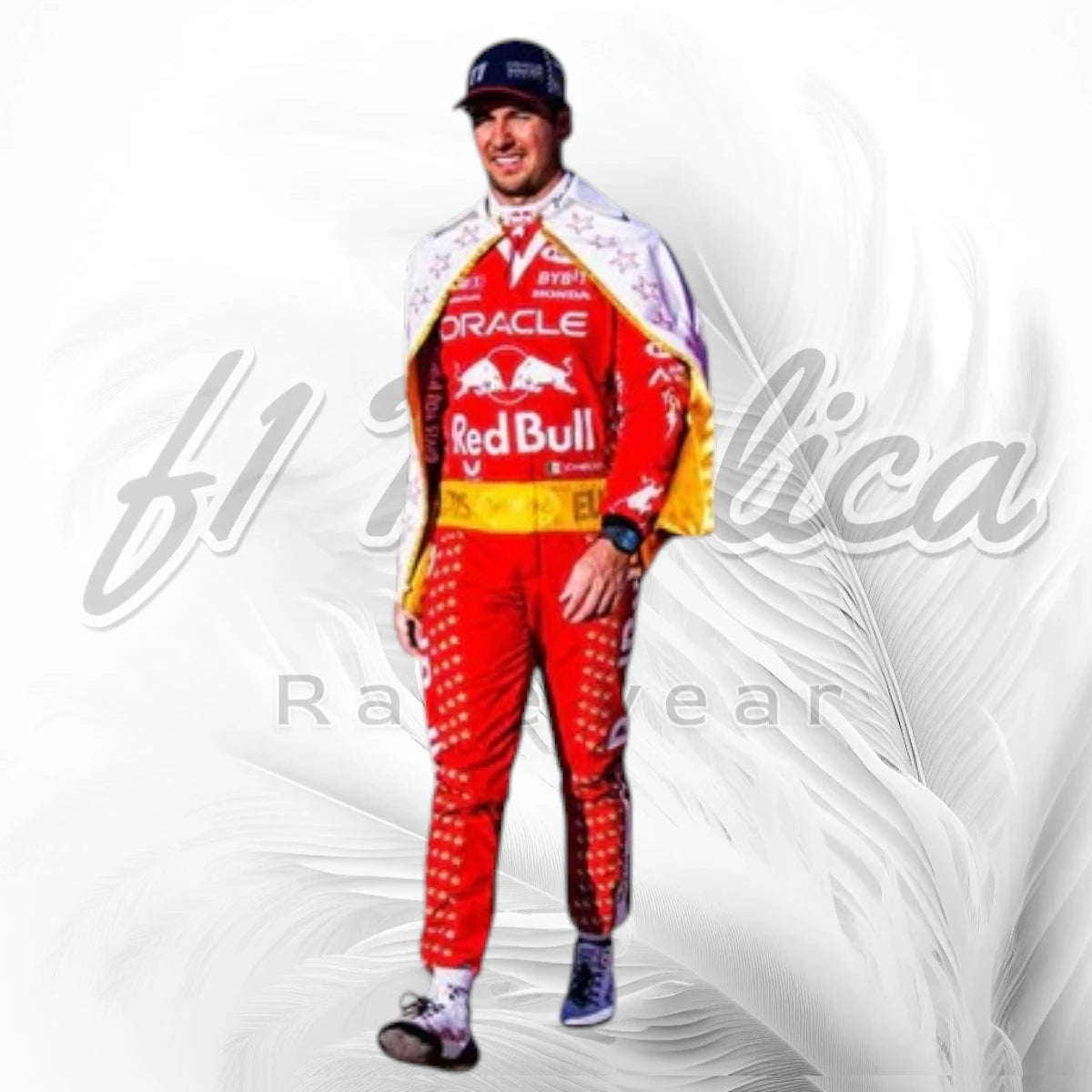 2023 Sergio Perez Las Vegas Grand Prix Special Edition Red Bull Racing Suit Replica