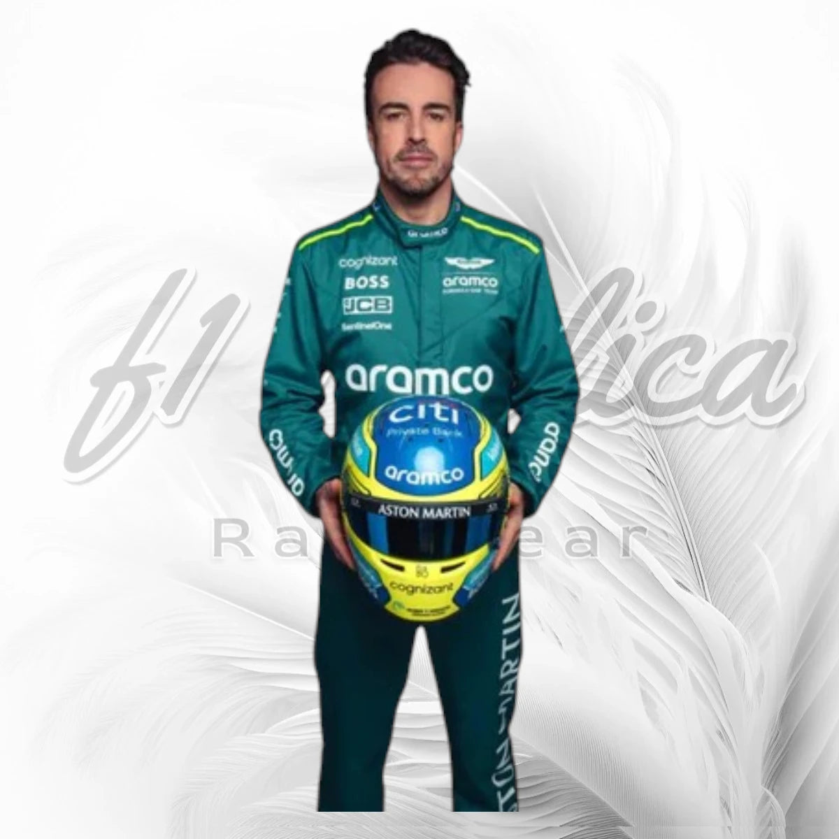 Fernando Alonso Aston Martin Aramco F1 Race Suit Replica 2024