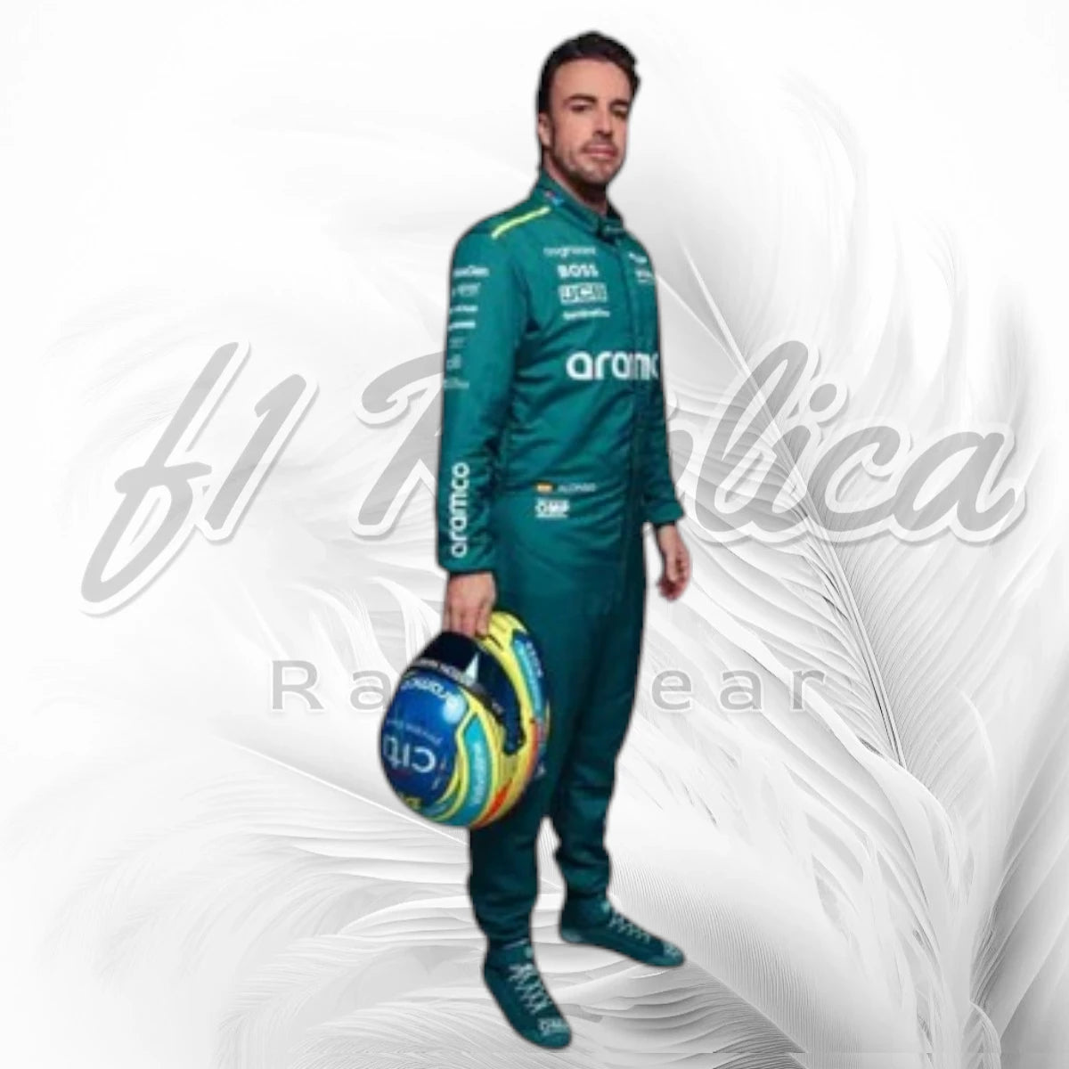Fernando Alonso Aston Martin Aramco F1 Race Suit Replica 2024