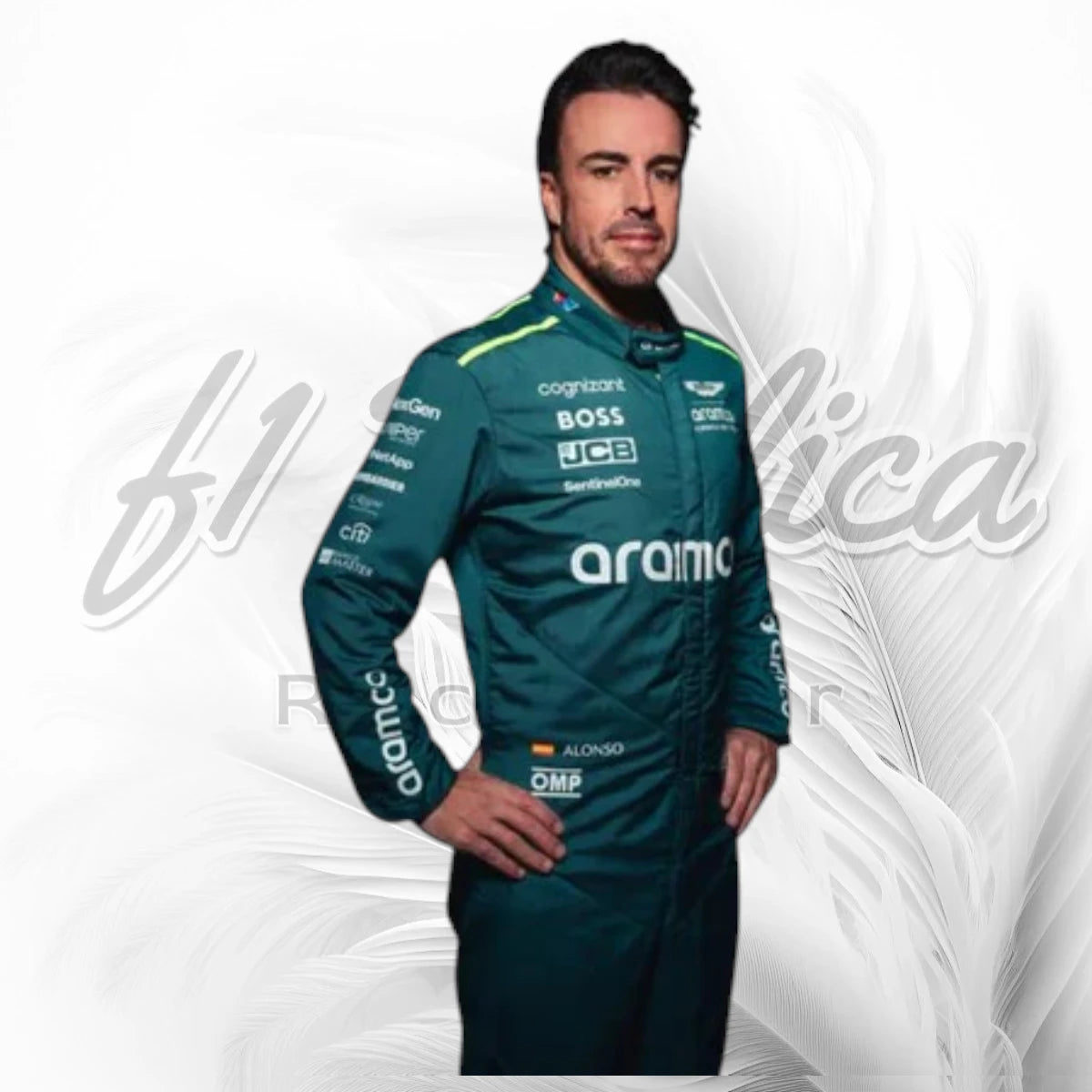 Fernando Alonso Aston Martin Aramco F1 Race Suit Replica 2024