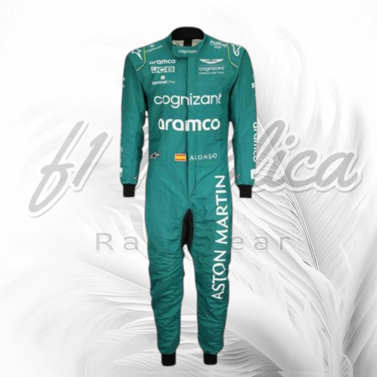 Fernando Alonso Aston Martin Aramco Cognizant F1 Race Suit Replica 2023
