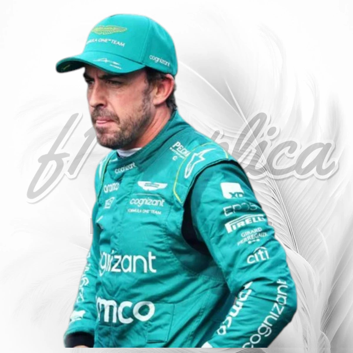 Fernando Alonso Aston Martin Aramco Cognizant F1 Race Suit Replica 2023