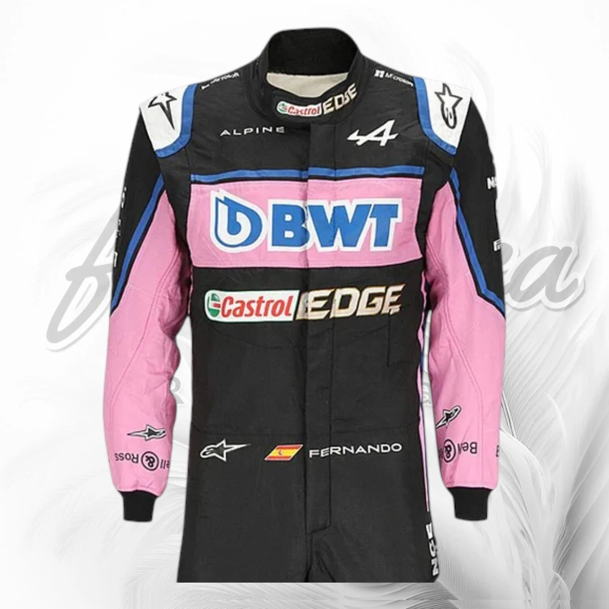 Fernando Alonso BWT Alpine F1 Team Black Race Suit Replica 2022
