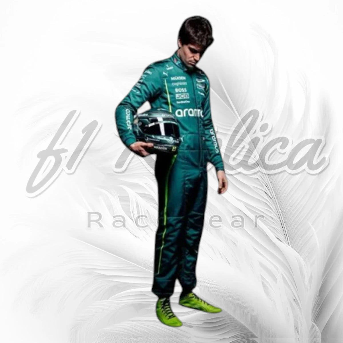 2025 Lance Stroll Aston Martin Aramco F1 Race Suit Replica