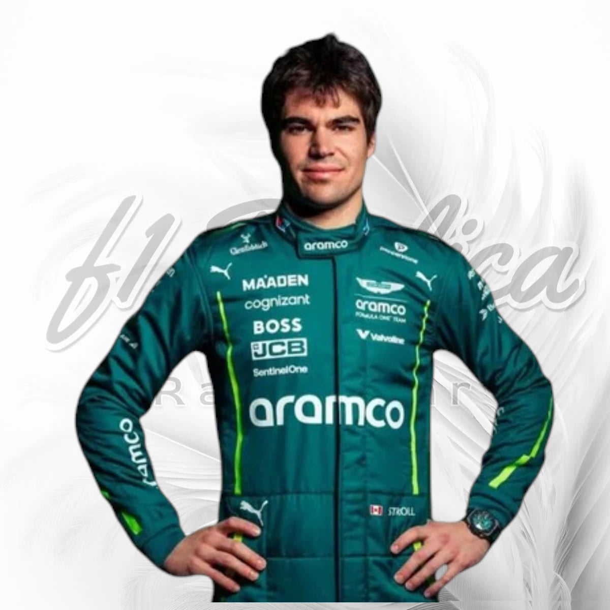 2025 Lance Stroll Aston Martin Aramco F1 Race Suit Replica