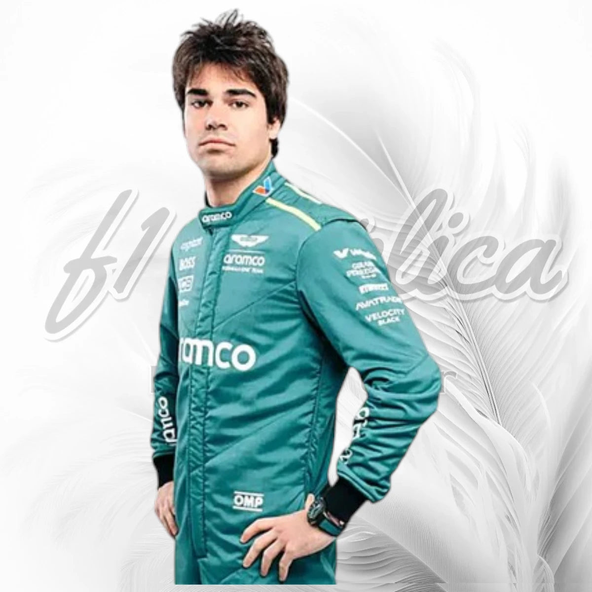 2024 Lance Stroll Aston Martin Aramco F1 Racing Suit Replica