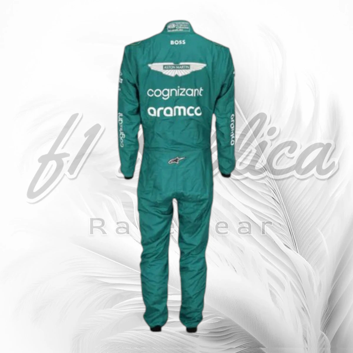 2023 Lance Stroll Aston Martin Cognizant Aramco F1 Racing Suit Replica