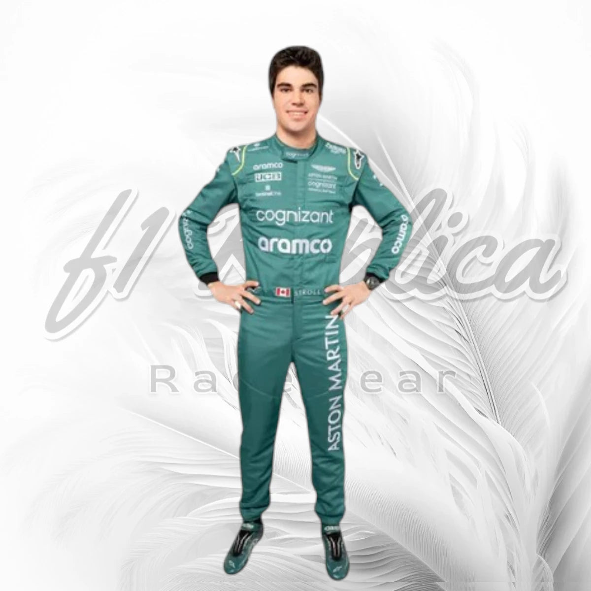 2022 Lance Stroll Aston Martin Cognizant Aramco F1 Racing Suit Replica