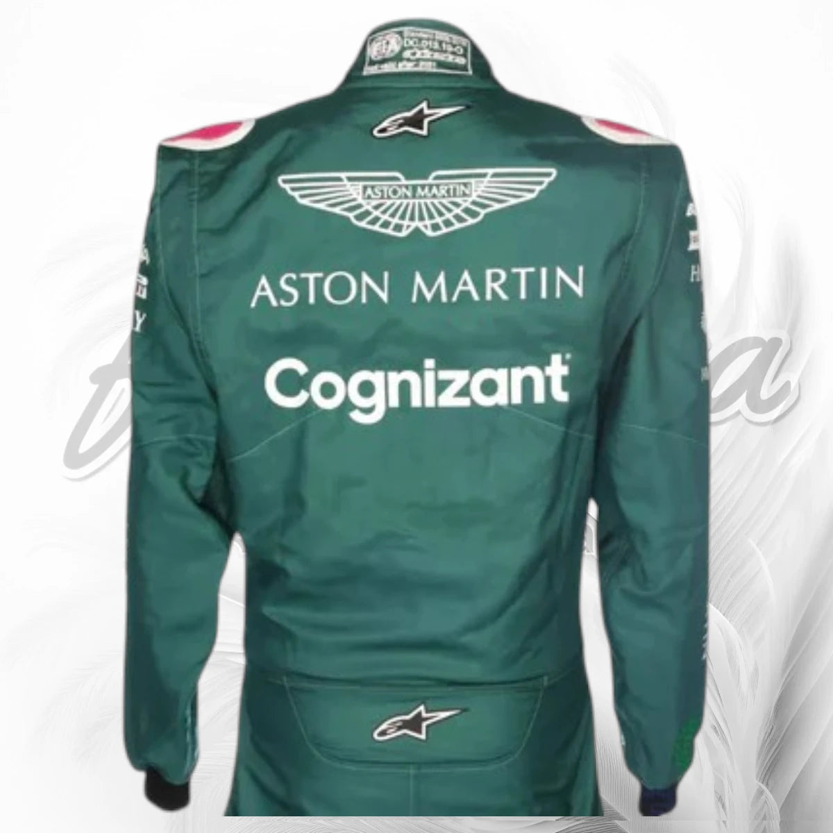 2021 Lance Stroll Aston Martin Cognizant Formula One Team Racing Suit Replica