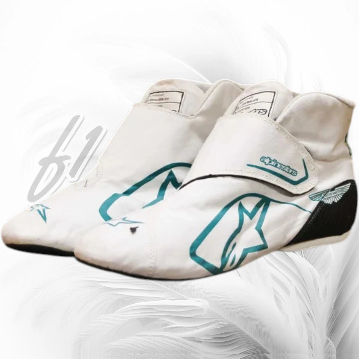 2023 Lance Stroll Race Used Aston Martin F1 Boots