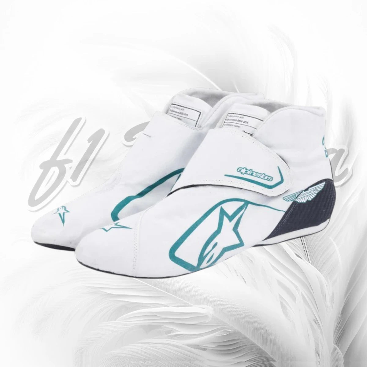 2023 Lance Stroll Race Used Aston Martin F1 Boots