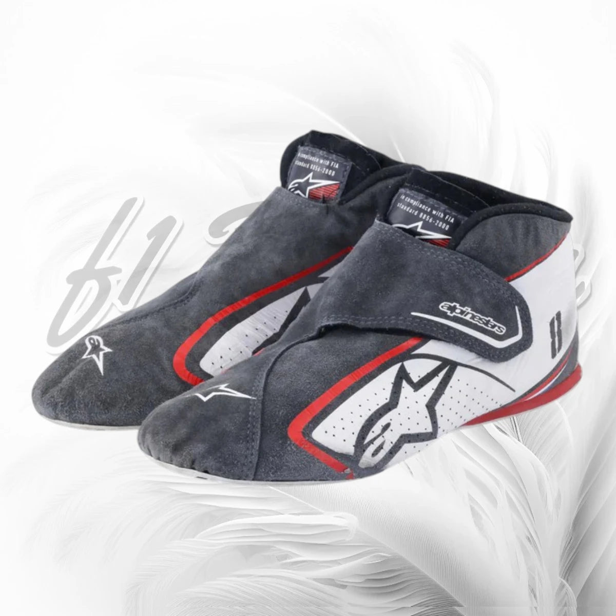 2018 Romain Grosjean Race Used Haas F1 Boots
