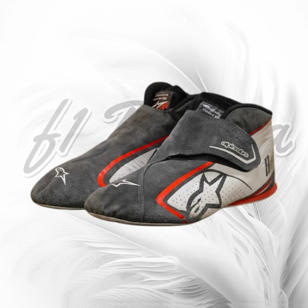 2018 Romain Grosjean Race Used Haas F1 Boots