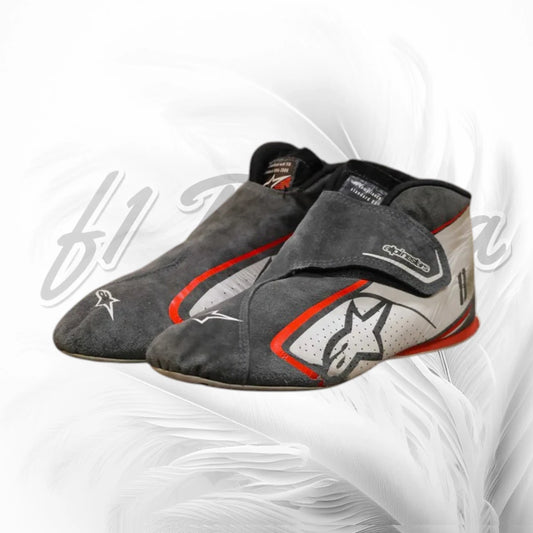 2018 Romain Grosjean Race Used Haas F1 Boots