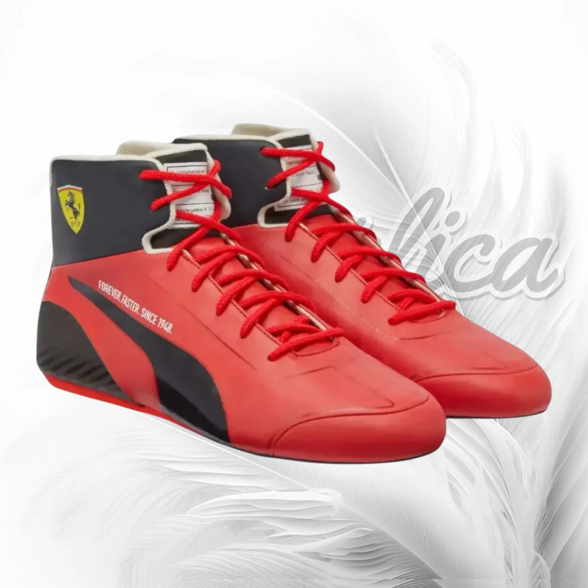 Scuderia Ferrari Puma F1 Race Shoes | Red Ferrari Motorsport Racing Boots
