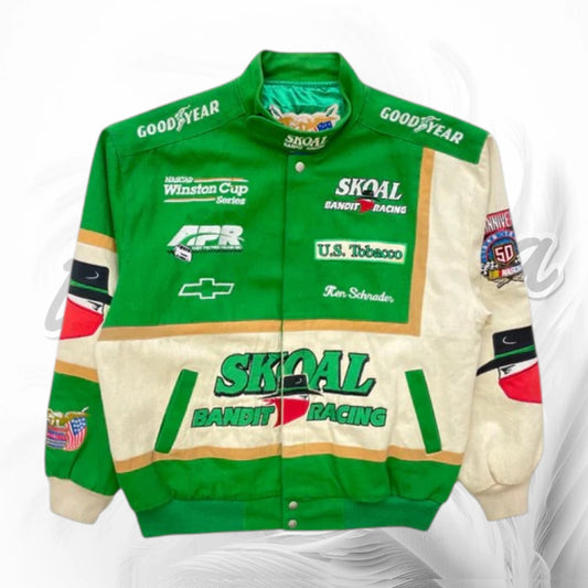 Vintage SKOAL Bandit Racing NASCAR Jacket – Ken Schrader Winston Cup Racing Jacket
