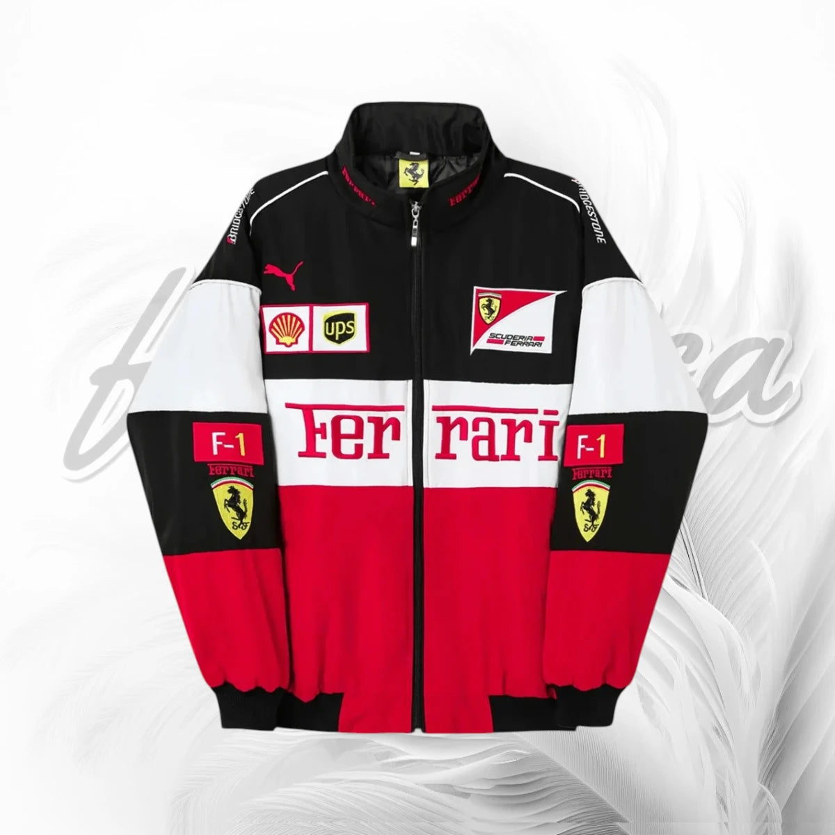 Ferrari Vintage F1 Racing Jacket | Retro Scuderia Ferrari Motorsport Jacket