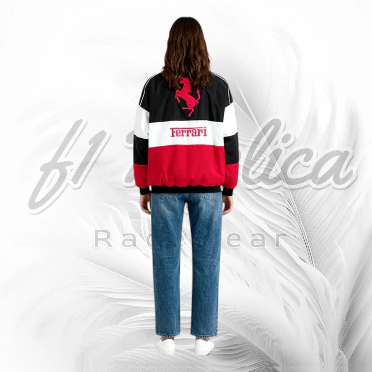 Ferrari Vintage F1 Racing Jacket | Retro Scuderia Ferrari Motorsport Jacket