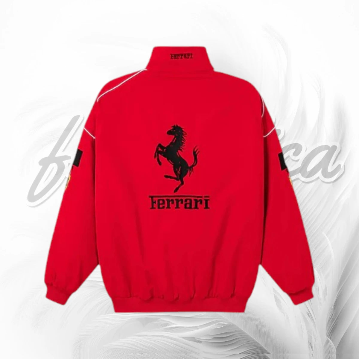 Ferrari F1 Vintage Racing Jacket Red | Scuderia Ferrari Motorsport Track Jacket