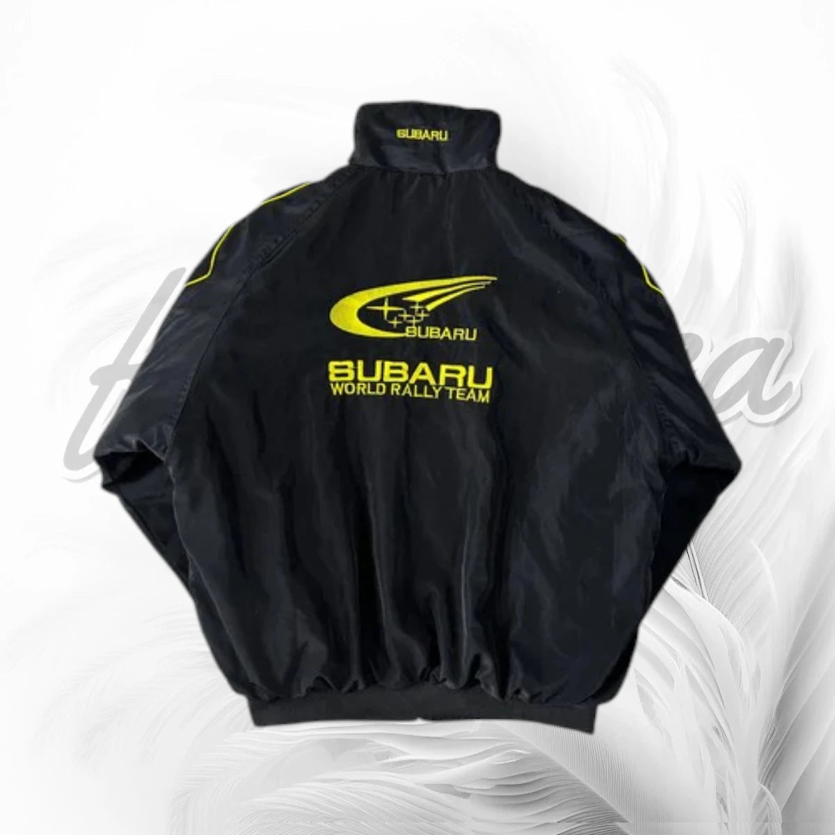 Vintage Subaru World Rally Team Jacket | Subaru WRC Racing Jacket Black Blue