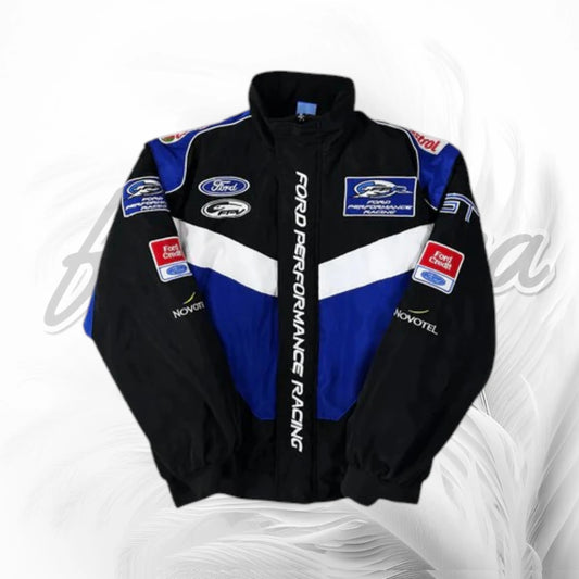 Vintage Ford Performance Racing Jacket | Ford Motorsport Blue Racing Jacket