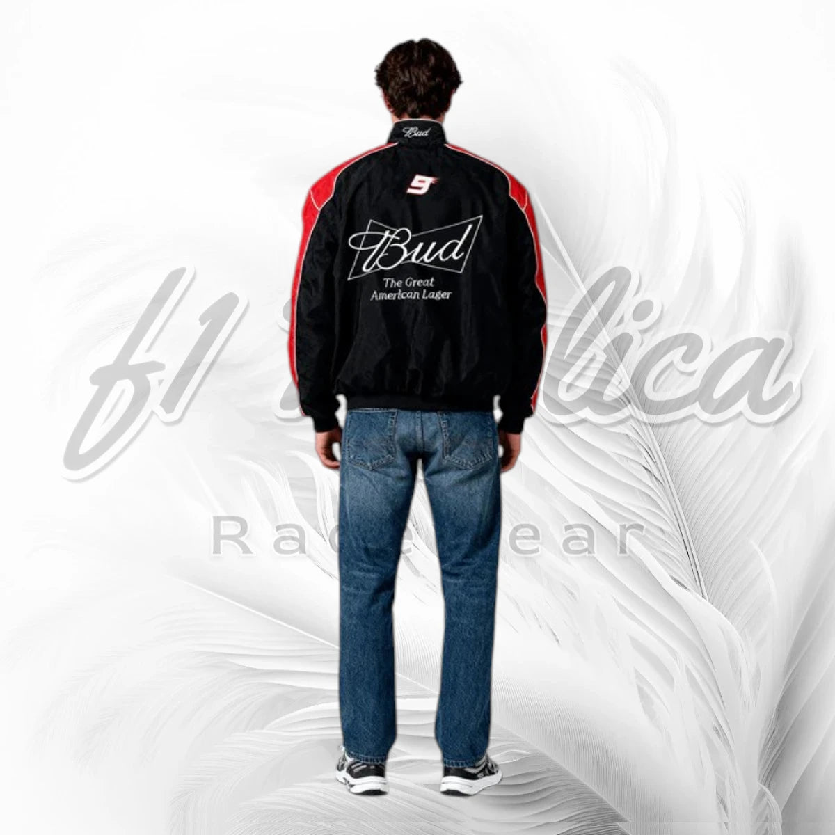 Vintage Budweiser NASCAR Racing Jacket | Retro Motorsport Bomber Jacket