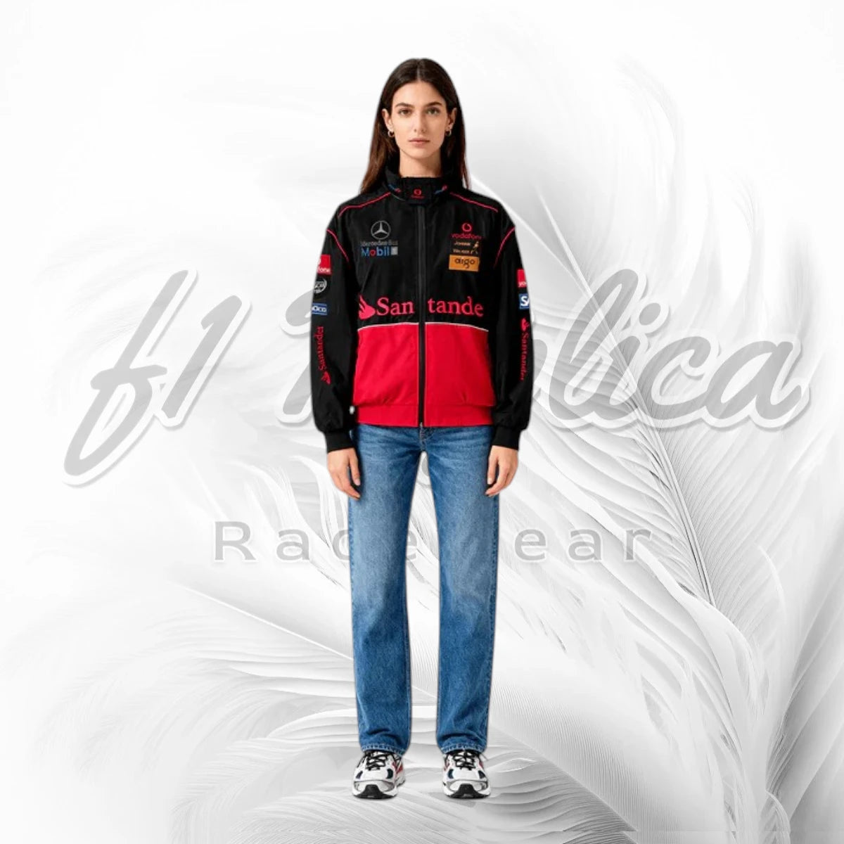 Vintage McLaren Mercedes Vodafone F1 Team Jacket | Retro Formula 1 Racing Jacket