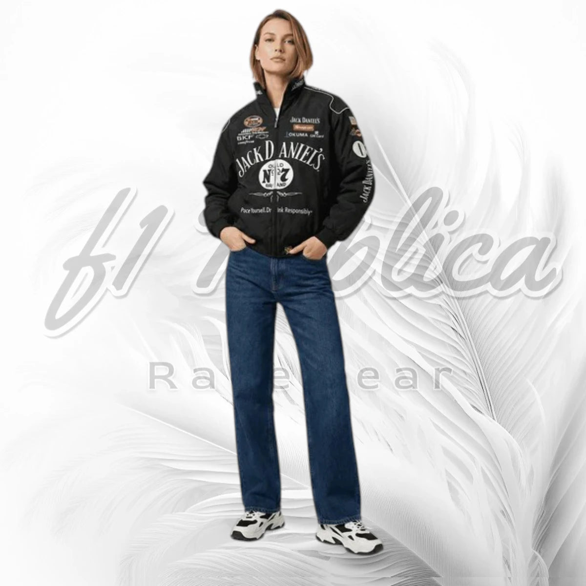 Vintage Jack Daniel’s NASCAR Racing Jacket | Black Retro Motorsport Jacket