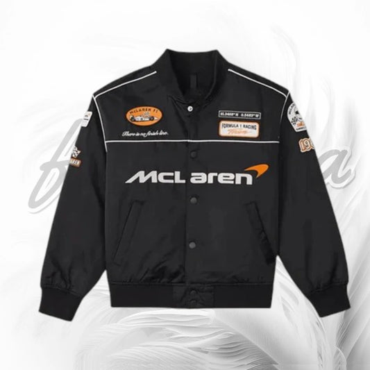 Vintage McLaren Formula 1 Team Jacket | Black Motorsport Racing Bomber Jacket