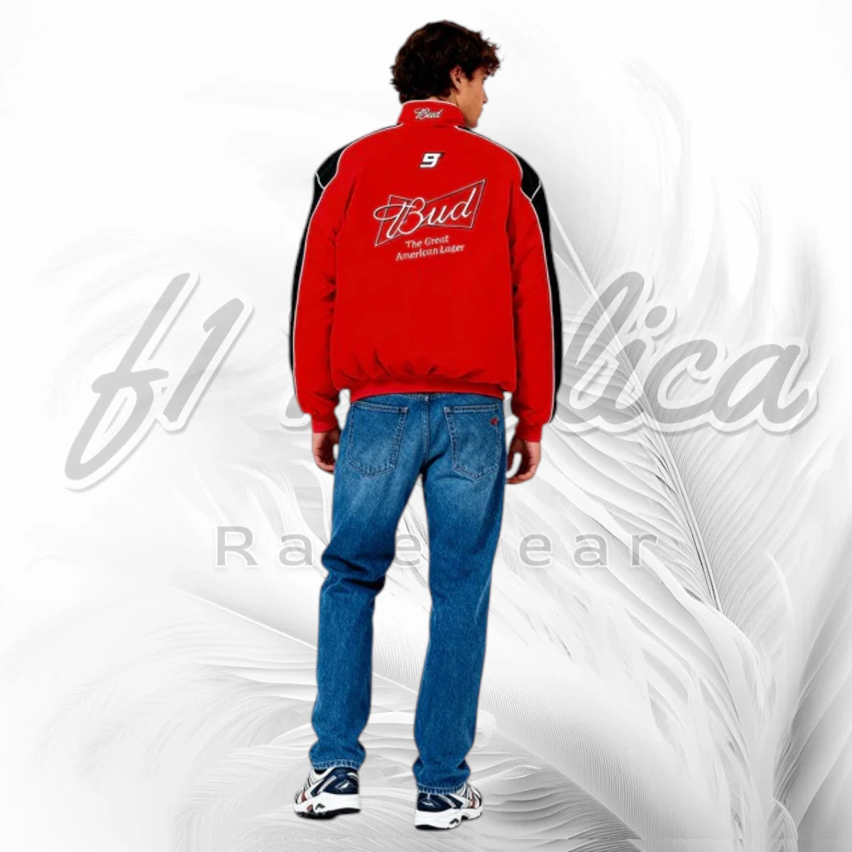Vintage Budweiser NASCAR Racing Jacket | Red Motorsport Track Jacket