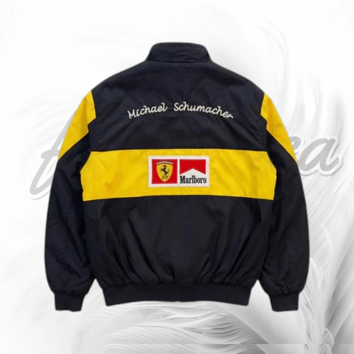 Vintage Michael Schumacher Ferrari Racing Jacket | Yellow Black Motorsport Jacket