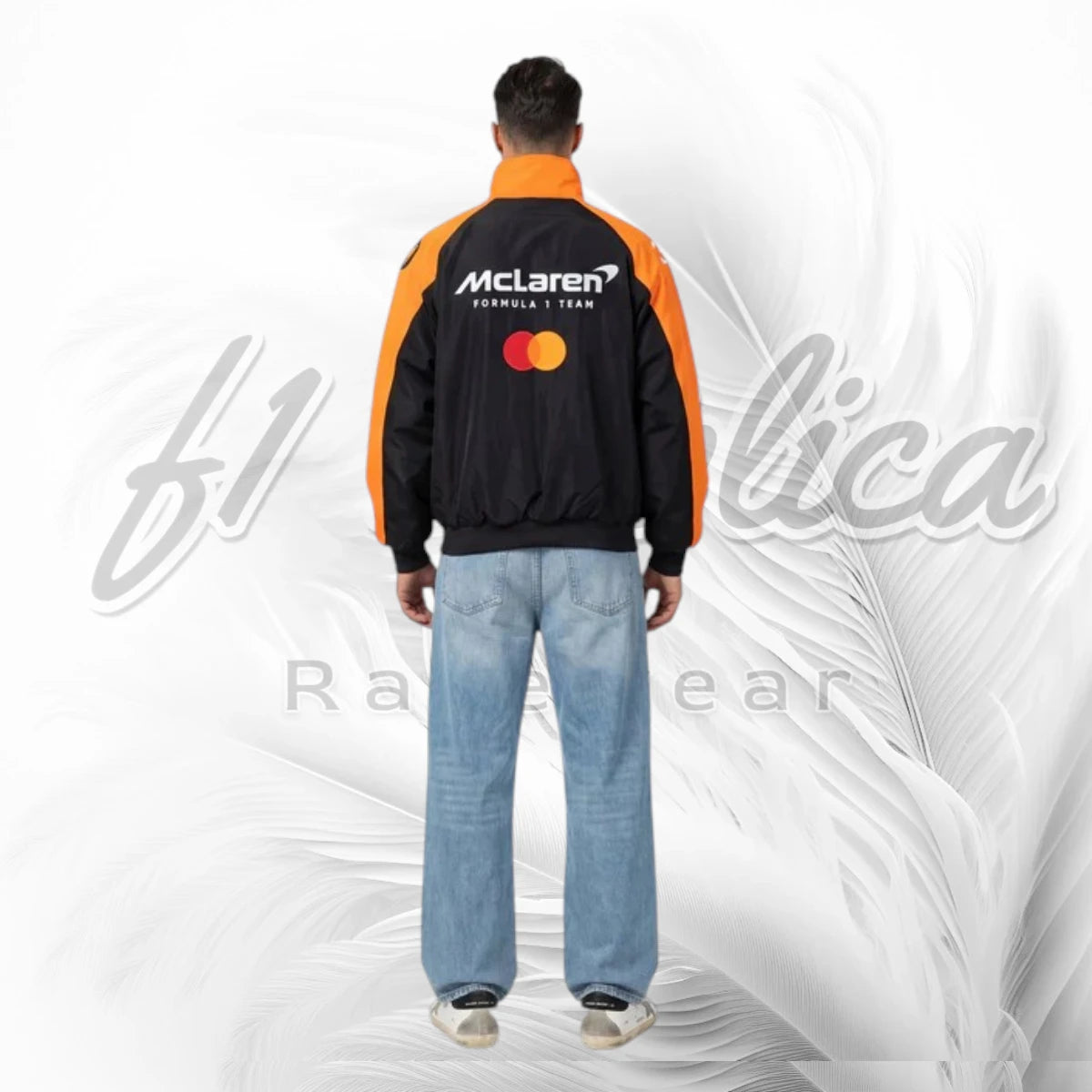 McLaren Formula 1 Team Racing Jacket | Orange Black Motorsport Jacket