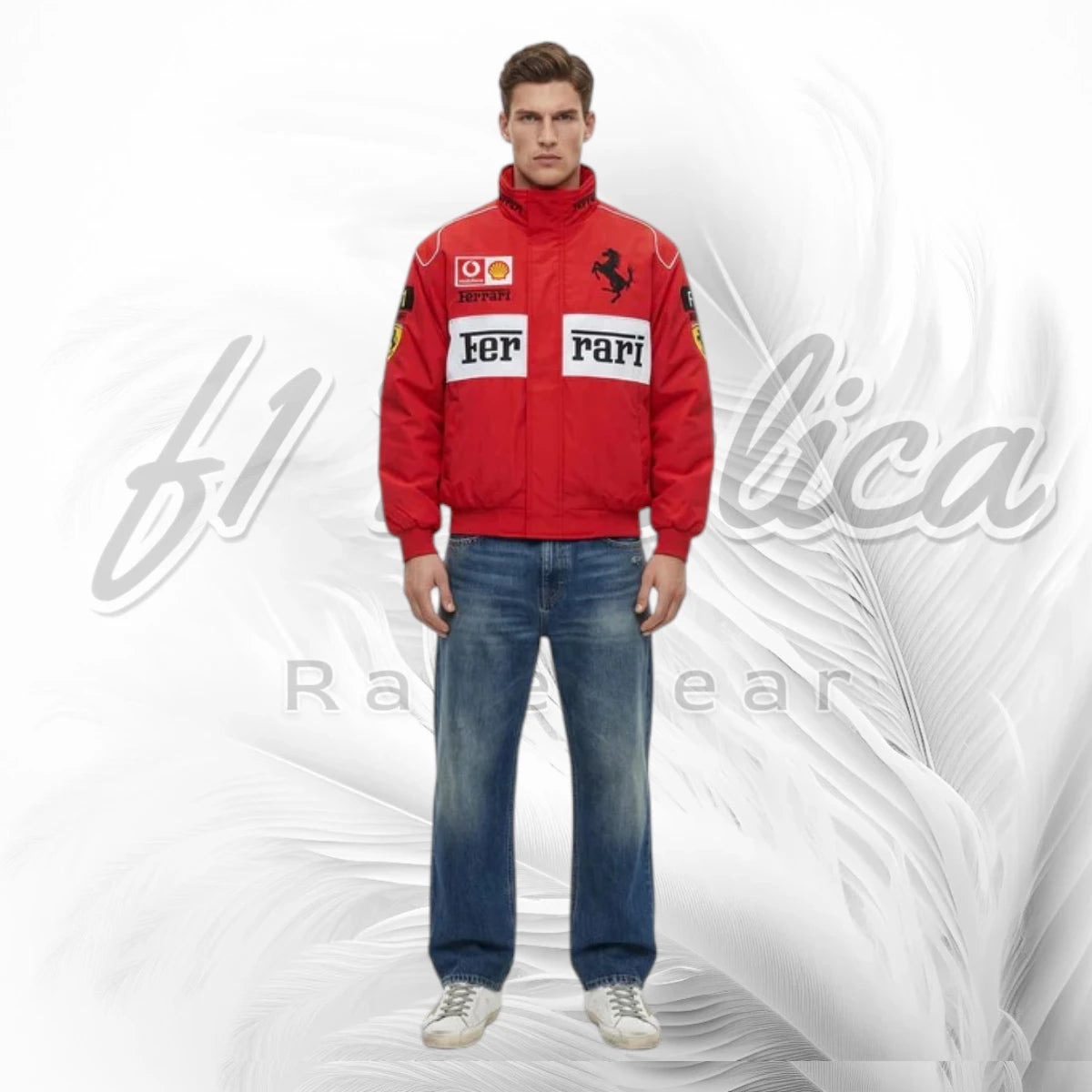 Ferrari Vintage F1 Racing Jacket | Classic Scuderia Ferrari Motorsport Jacket
