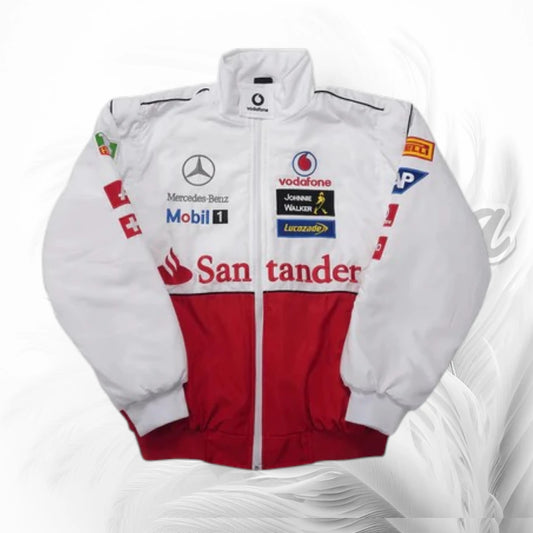 Vintage Mercedes McLaren Vodafone F1 Racing Jacket | Formula 1 Motorsport Jacket
