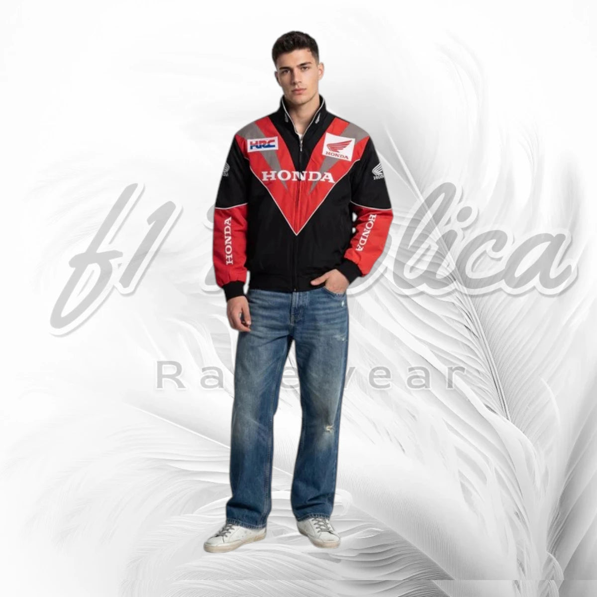 Vintage Honda HRC Racing Jacket | Classic Honda Motorsport Team Jacket