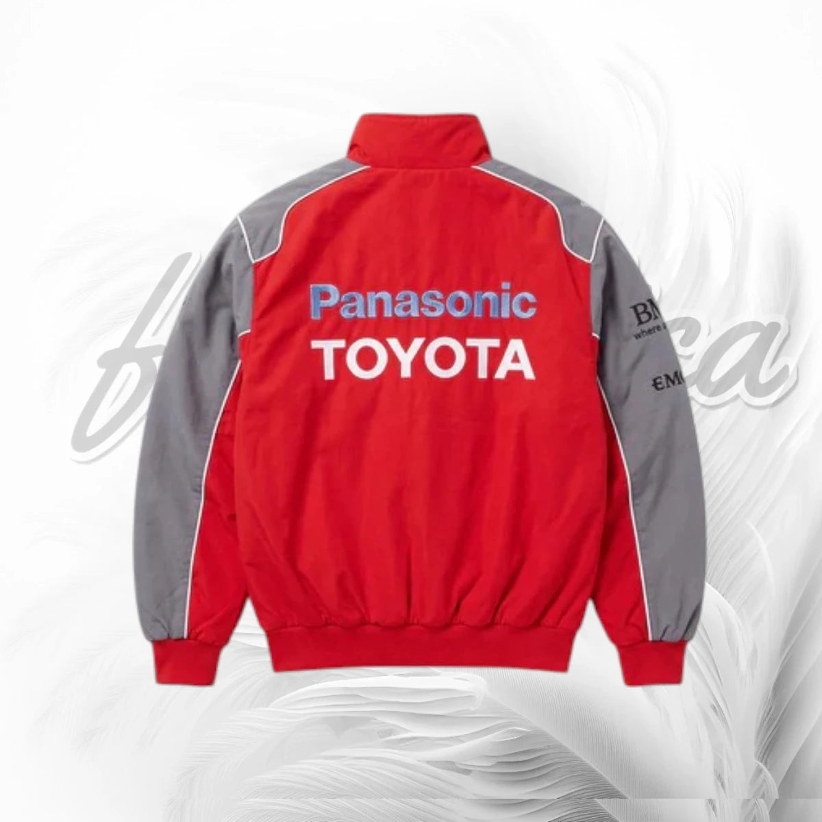Vintage Panasonic Toyota F1 Racing Jacket Red Grey