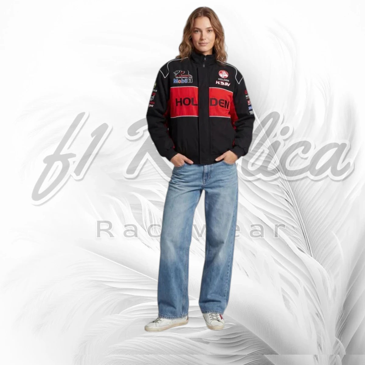 Vintage Holden Racing Team HSV Jacket | Holden Motorsport Racing Jacket Black Red