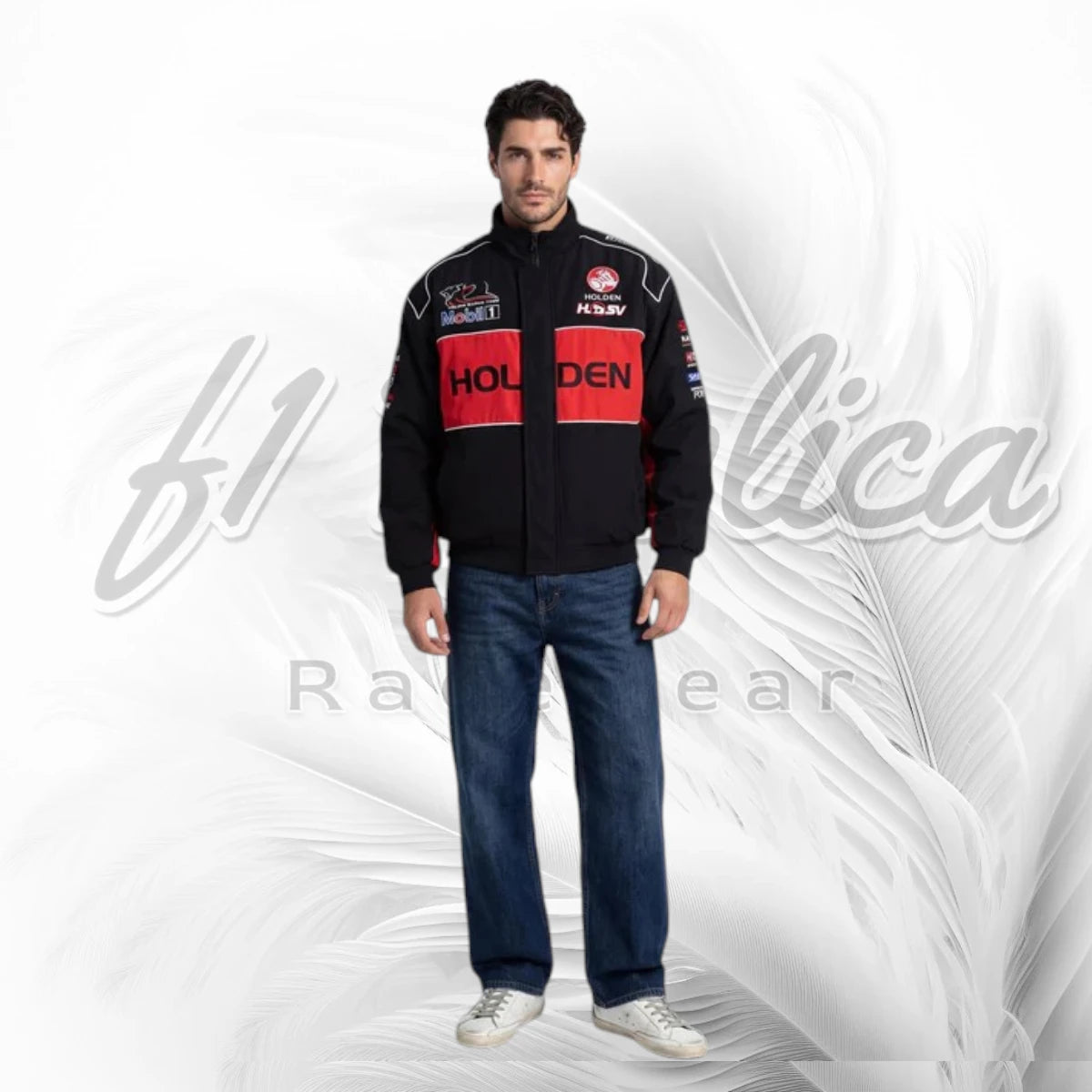 Vintage Holden Racing Team HSV Jacket | Holden Motorsport Racing Jacket Black Red