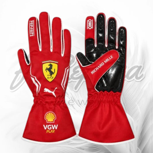Scuderia Ferrari F1 Replica Racing Gloves – Formula 1 Motorsport Gloves 2026