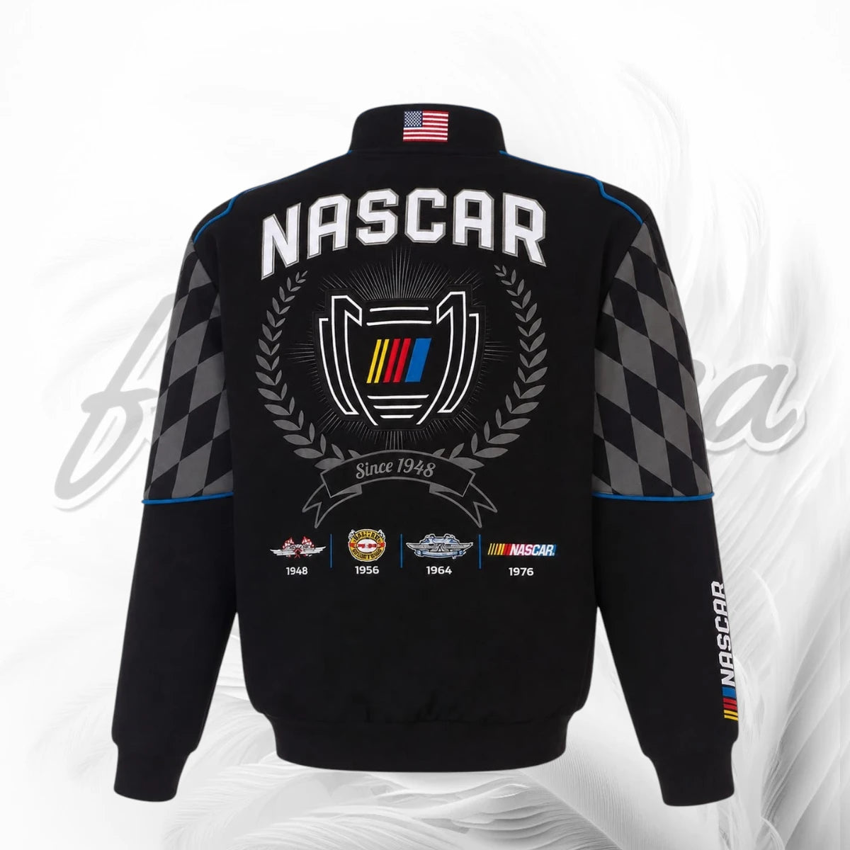 NASCAR Cup Series Racing Vintage Black Motorsport Jacket