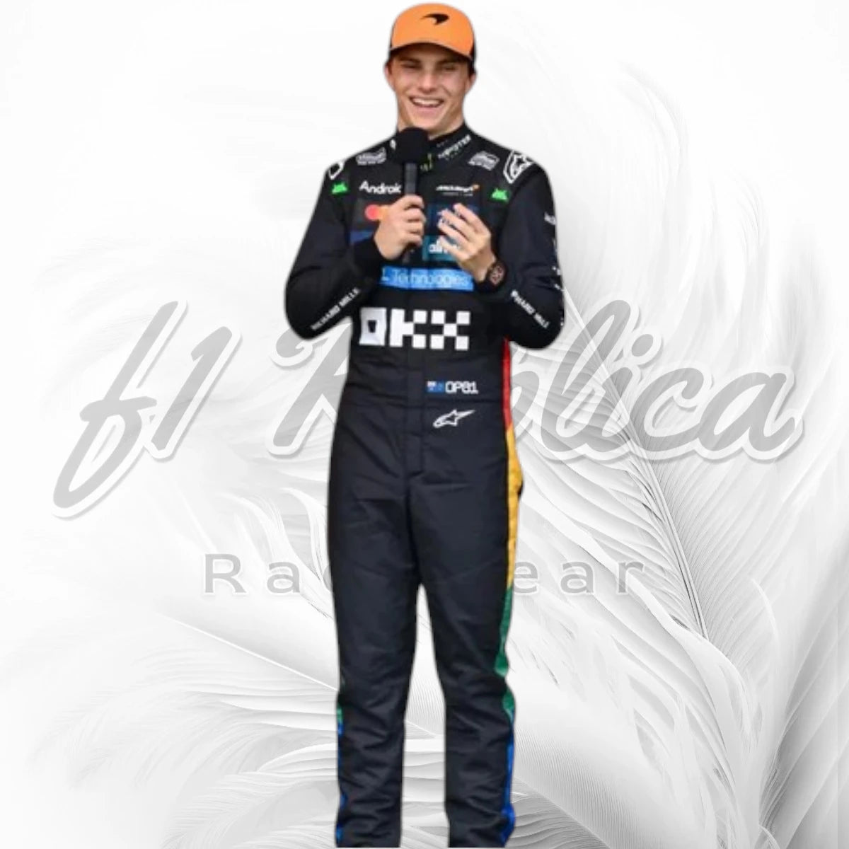 Oscar Piastri 2025 McLaren Formula 1 Racing Suit Silverstone British GP