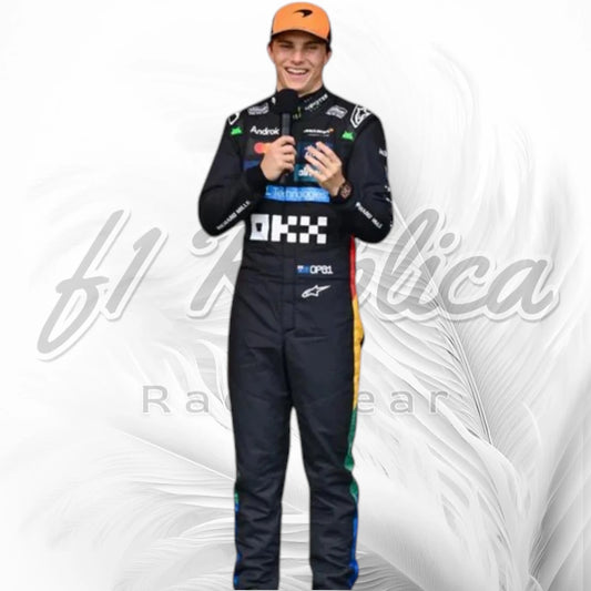 Oscar Piastri 2025 McLaren Formula 1 Racing Suit Silverstone British GP