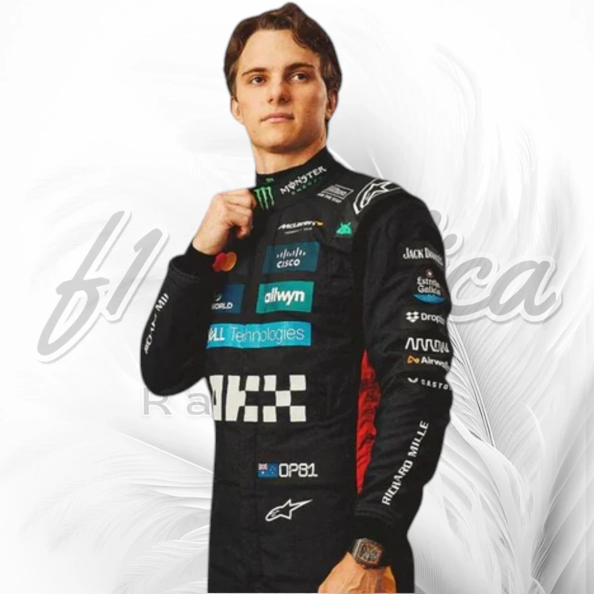 Oscar Piastri 2025 McLaren Formula 1 Racing Suit Silverstone British GP