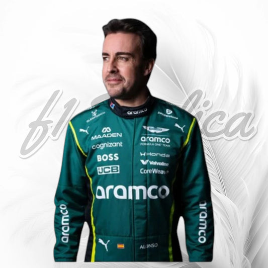 Fernando Alonso Aston Martin Aramco F1 Racing Suit Replica 2026